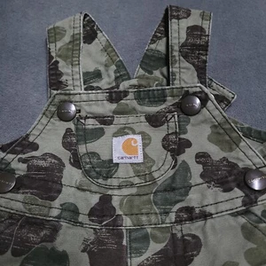 Carhartt Baby Size 3 Month Realtree Camo Cotton Canvas Overalls Hunting Fishing - Picture 1 of 7