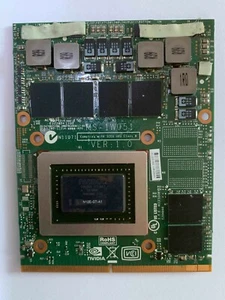 MSI GT60 GT70 NVIDIA GTX 570M GTX 670M 1.5GB DDR5 MS-1W051 VER:1.1 VIDEO CARD - Picture 1 of 3