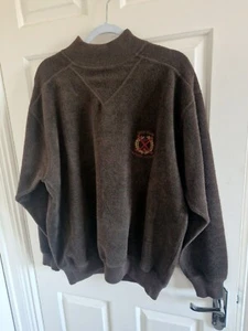 PIERRE CARDIN jumper Golf Club sweater retro golf UK large Brown/green Tinge - Bild 1 von 6