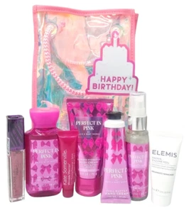 Bath & Body Works Perfect In Pink 8 Piece Mini Gift Set / Travel-Size / Birthday - Picture 1 of 8