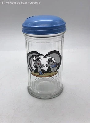 1996 Warner Brothers Pepe Lepew & Penelope Diner Sugar Dispenser / Shaker Great - Image 1 of 4