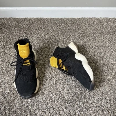 Adidas Crazy BYW Basketball Shoes Sneakers Mens US 7 Black Gold Yellow Athletic - Image 1 of 4