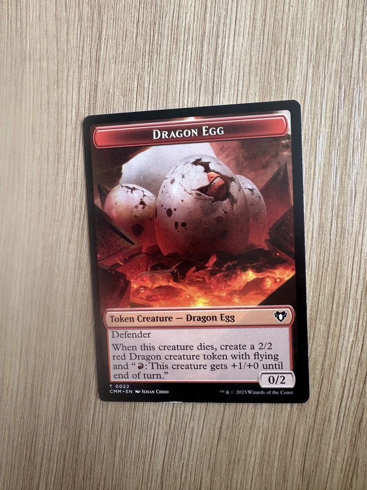 MTG - Dragon Egg - Dragon Double-Sided Token - Magic The Gathering - Image 1 of 1