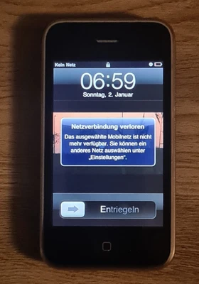 Apple iPhone 3G - 8GB - Schwarz (Ohne Simlock) A1241 (GSM) - Bild 1 von 3