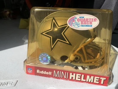 Dallas Cowboys Mini Casco Riddell Velocidad Réplica NFL Fútbol, 5 Pulgadas Alto Foto 1 de 4
