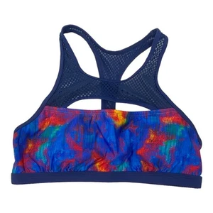 Title Nine Jane Bond Bikini Oberteil Blaubeere Multi Damengröße Medium neu mit Etikett - Bild 1 von 9