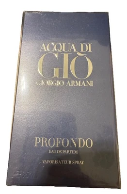 Acqua Di Gio PROFONDO por Giorgio Armani 2,5 OZ Eau De Parfum Spray para Hombres Foto 1 de 4