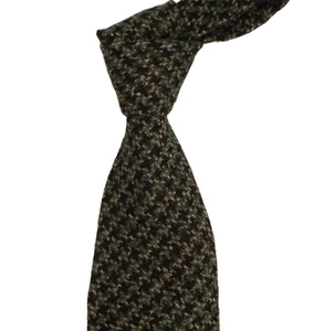NWT TOM FORD Blue & Gray Houndstooth Silk-Wool Neck Tie Italy EXTRA WIDE 5"W - Picture 1 of 4