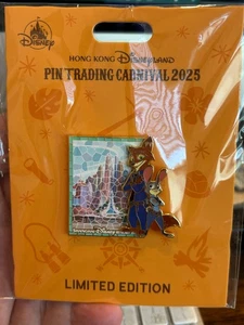 Prendedor Hong Kong Disneyland HKDL PTC 2025 - Zootopia, Judy Hopps y Nick Wilde - Imagen 1 de 1