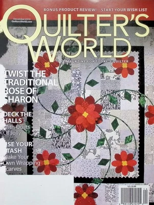 Quilter's World Magazine Rose of Sharon Quilt Dec 2010 - Image 1 of 4