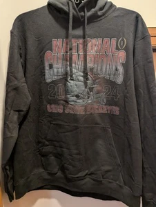 Ohio State Buckeyes Champions 2024 Men's XL Black Hooded Sweatshirt New - Picture 1 of 8