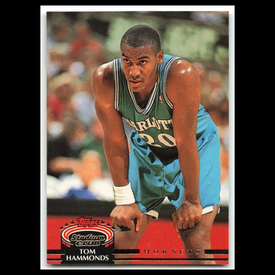 Tom Hammonds #291 1992 Topps Stadium Club Charlotte Hornets Basketball Card NBA - Image 1 of 3