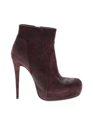 Rick Owens Mujer Rojo Gamuza Botines EUR 40 Foto 1 de 2