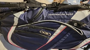Ogio Golf Diva Luxe Stand Bag 8-Way Top Blue Gray Salmon Womens Bag - Picture 1 of 5