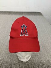 Los Angeles Angles Baseball Hat Cap Adult Small Strapback MLB Baseball Red*