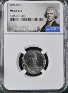 2024 P Jefferson 5¢ NGC MS 68 6FS - Picture 1 of 2