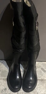Dolce & Gabbana Rain Boots for Women Size 38 Made in Italy -7.5 Black 💵 Upscale - Picture 1 of 5