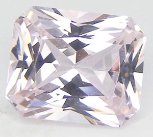 7.16CT. EXCELLENT RADIANT12x10 MM. NANOCRYSTAL LIGHT PINK SPINEL LAB CREATED GEM - Picture 1 of 3