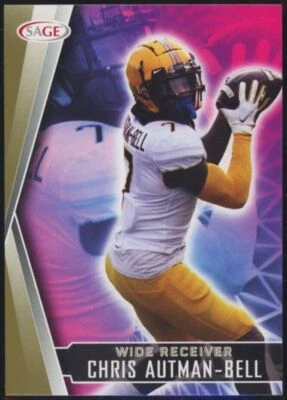 2022 SAGE Low Series Chris Autman Bell Rookie Gold Parallel Gophers RC #7 - Image 1 of 2