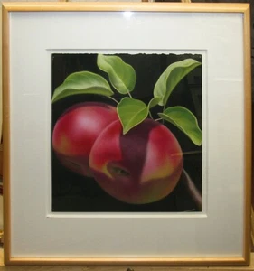 Elizabeth Rickert (n. 1943) Natura morta pastello di mele elencata contemporanea - Foto 1 di 7