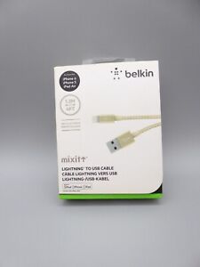Belkin MixIt 4ft Lightning to USB Cable - Charge & Sync Goldtone Metallic Finish
