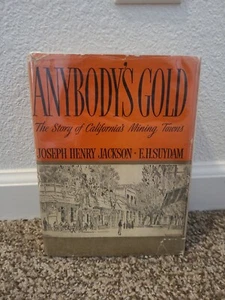 ANYBODY'S GOLD Joseph H Jackson Signed 1st ed - Picture 1 of 12