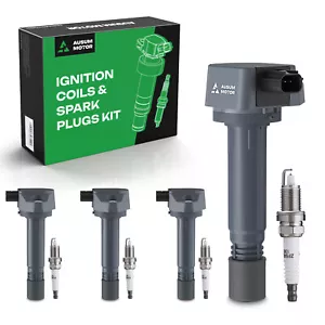 4pcs Ignition Coil & Iridium Spark Plug Kits for Honda Civic 06-11 1.8L UF582 - Picture 1 of 9