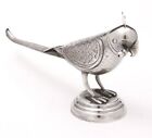 900 Silver Figural BIRD SPICE CONTAINER Box PARROT