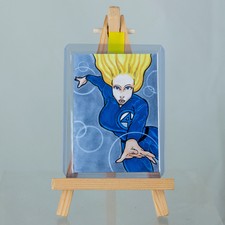 One of a Kind Sketch Card of Fantastic Four Invisible Woman by Dante H Guerra!