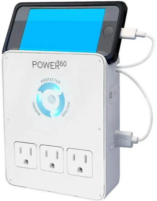 Panamax Power 360 Dock tomacorriente de pared (6 AC y 2 USB) Foto 1 de 3