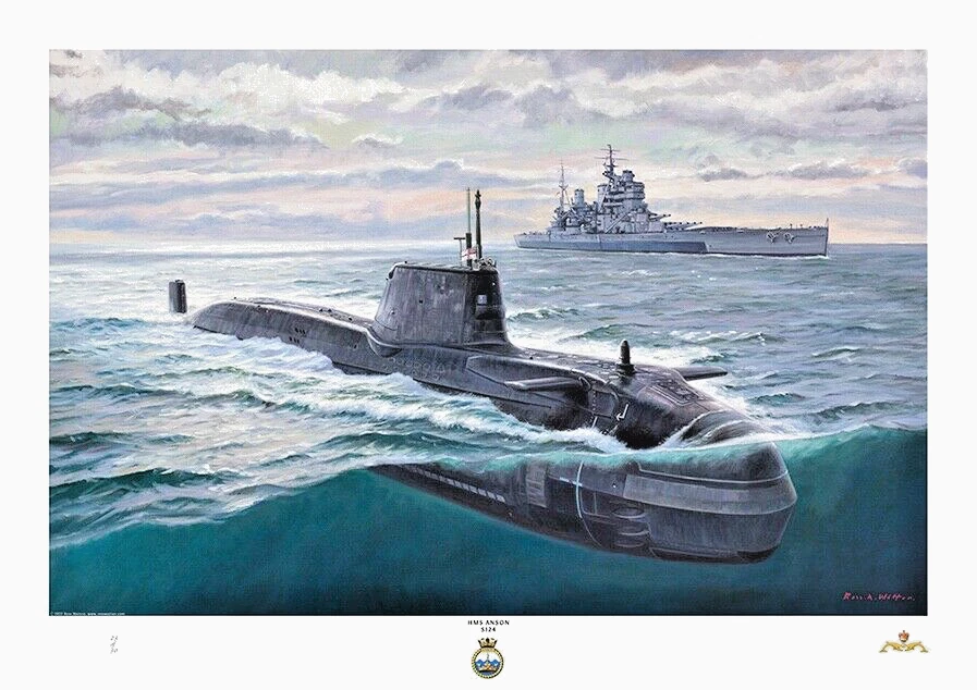 HMS ANSON - A3 ART Print