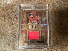 Isiah Pacheco 2023 Gold Gear 174/299 Patch NFL Panini Kansas City Chiefs