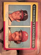 1975 Topps 1974 Strikeout Leaders - Nolan Ryan/ Steve Carlton  California angels