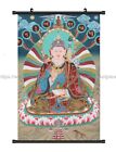 Guru Rinpoche Padmasambhava Tibetischer Thangka Wandrolle Tuch Poster Heimkunst