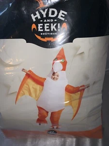 Hyde and Eek Boutique Orange Inflatable Pterodactyl Dinosaur KIDS Costume NEW - Picture 1 of 5