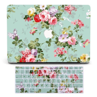 Peony Floral Case +Keyboard Cover For Macbook M4 Air 13 15 Pro 16 14 11 12 inch - Image 1 of 4