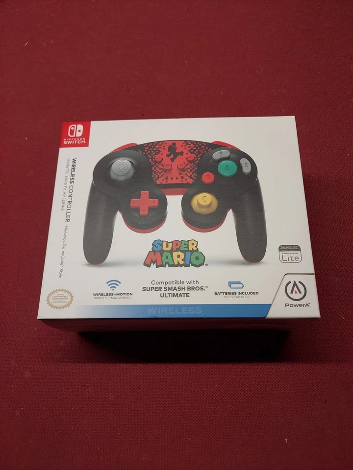 Controlador Inalámbrico Nintendo Switch Estilo GameCube Super Mario Bluetooth CIB NUEVO Foto 1 de 4