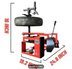 KT2002 Mini Tire Changer Machine - 39" Air Bead Breaker, No Anchor Portable Desi - Picture 1 of 4