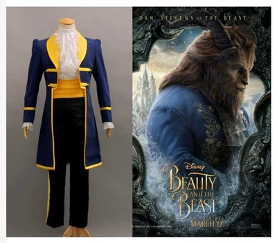 Disfraz de La Bella y la Bestia Príncipe Adán Carnaval Baile Fiesta S-3XL Foto 1 de 4