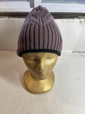 安德玛女式针织羊毛衬里冬帽紫色OSFA — 第 1/4 张图片