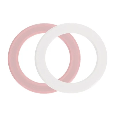 Магнитный адаптер кольцо, 2шт ABS магнитные наклейки кольцо, розовый, белый - Изображение 1 из 4
