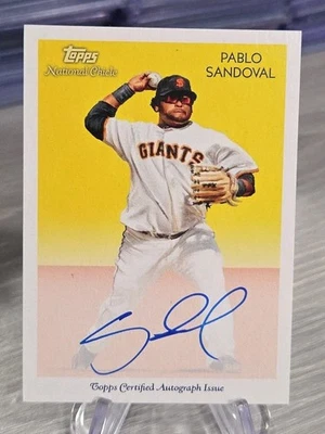 Autógrafo Pablo Sandoval 2010 Topps National Chicle #NCA-PS San Francisco Giants Foto 1 de 3