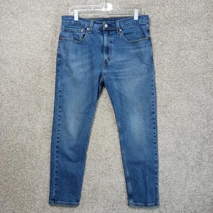 Pantalones de mezclilla Levis 512 para hombre 34x29 azul ajustados elásticos cónicos lavado medio - Imagen 1 de 13