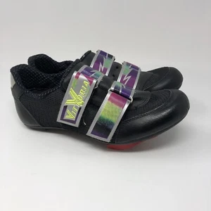 Vittoria Mens Black Silver Cycling Shoes Size 40 US 7.5 - Picture 1 of 10