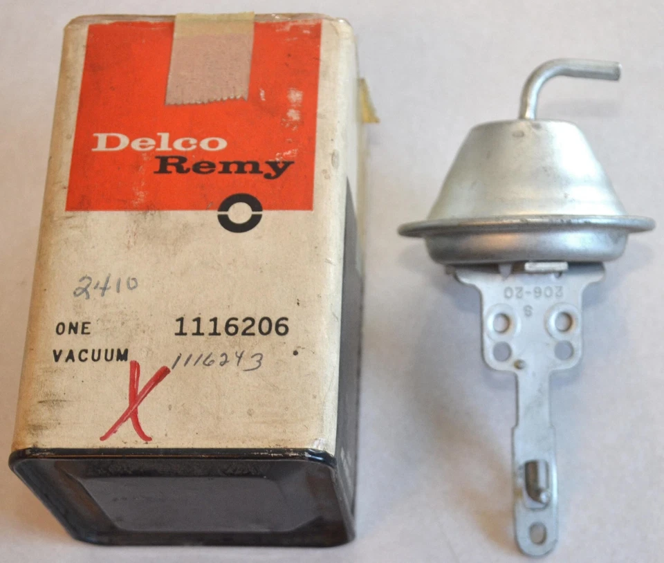 Nuevo de Lote Antiguo Pontiac 389/421 Delco Remy Aspiradora Control Avanzado, 1962 1963 1964 Foto 1 de 4