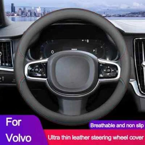 Car Steering Wheel Cover for Volvo S90 XC40 XC60 XC90 V90 S40 S60 S80L  O Type - Picture 1 of 22