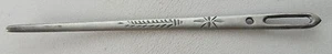 Antique Sterling Silver Sewing Tool Stiletto / Ribbon Threader Bodkin By Simons - Picture 1 of 5