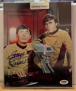 george takei signed 8x10 PSA Authenticated Star Trek - Picture 1 of 3