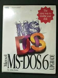 Brand New Factory Sealed Microsoft MS-DOS 6 Upgrade. Vintage 3.5" disks. - Picture 1 of 3