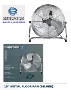 Metall Bodenventilator 16" Hochgeschwindigkeit 3 Geschwindigkeiten Steuerung Fitnessstudio Industrie Zuhause Lager - Bild 1 von 7
